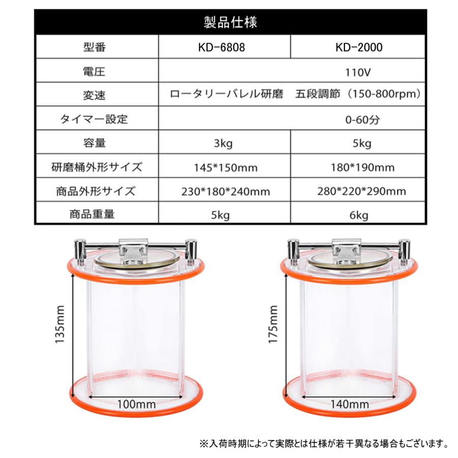 バレル研磨機 回転バレル研磨機 KD2000 最大容量5kg タイマー バレル研磨機 回転バレル研磨機 KD2000 最大容量5kg タイマー