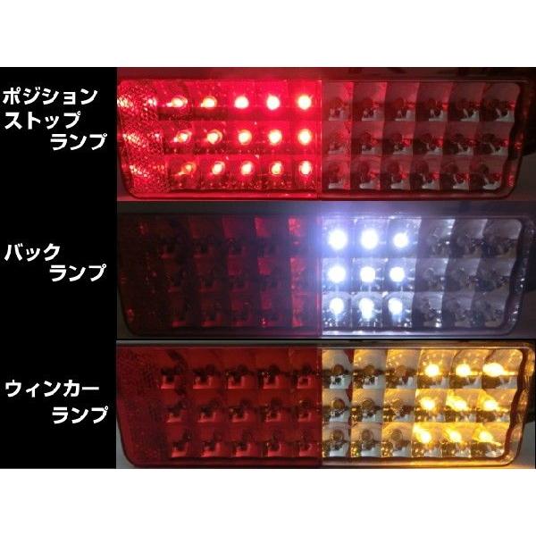 テールランプ ジムニー LED JA11 JA22 左右72発 リフレクター