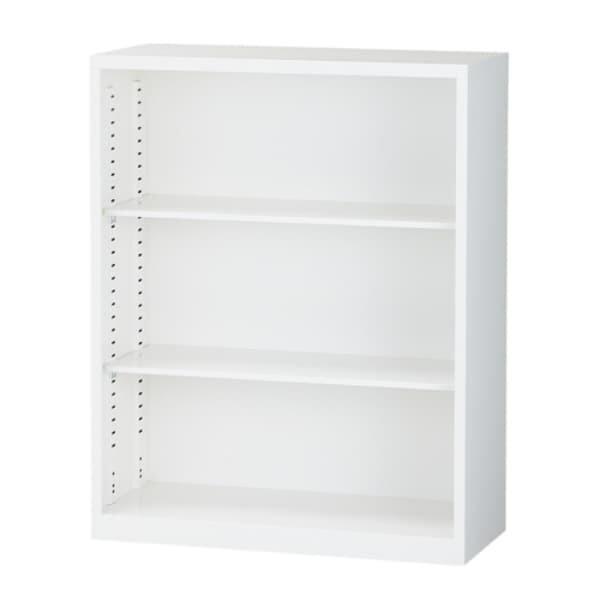 スチール書庫 オープン書庫 A4対応 ホワイト H1110mm ALZ-K34