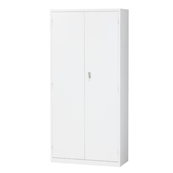 スチール書庫 両開き書庫 A4対応 ホワイト H1860mm ALZ-H36