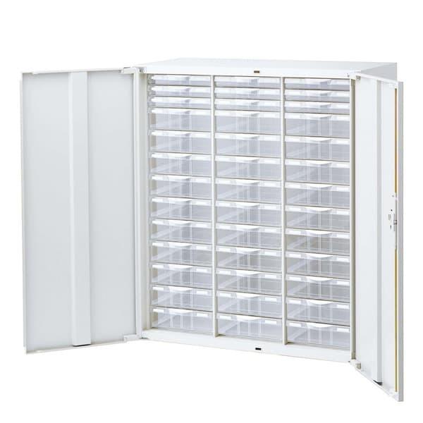 生興 クウォール システム収納庫 扉付プラスチックキャビネット W900×D450×H1050 RW45-N10HC39