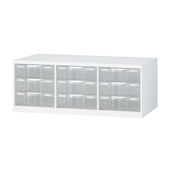 生興 クウォール システム収納庫  書庫内プラスチックキャビネット  W856×D400×H318 RW-B4PL