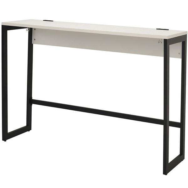 R・Fヤマカワ リスム ハイデスク W1500×D450×H1050mm ホワイト×ブラック脚 RFFHD-1545WH-BL