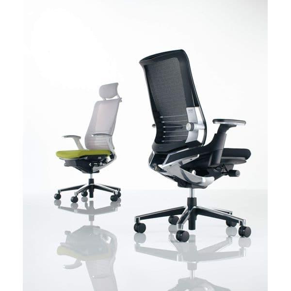 コクヨ(KOKUYO) エグゼクティブチェア オフィスチェア INSPINE(インスパイン) ナイロンキャスター CR-GA2505E6L7E6-W_1