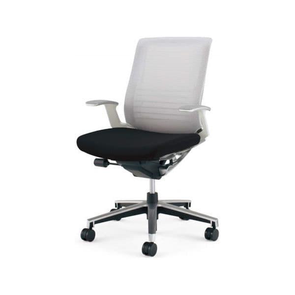 コクヨ(KOKUYO) オフィスチェア ローバック INSPINE(インスパイン) ナイロンキャスター CR-GA2501E1-W [ 事務用チェア オフィス家具 チェア デスクチェア ]