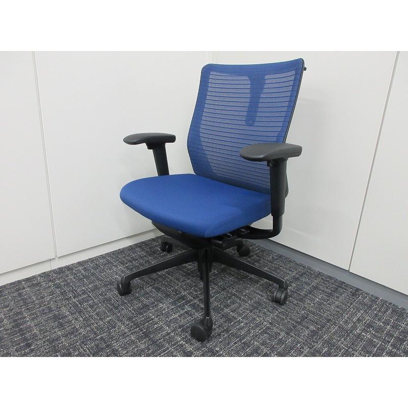 オカムラ コーラルチェア オフィスチェア ミドルバック 背メッシュ 座