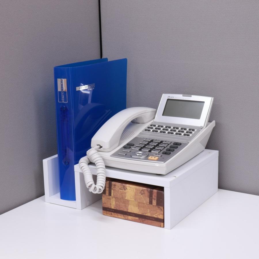 コンパクト 卓上電話台 机上収納台 小物収納入れ 13 003mh 2 オフィス家具屋さん 通販 Yahoo ショッピング