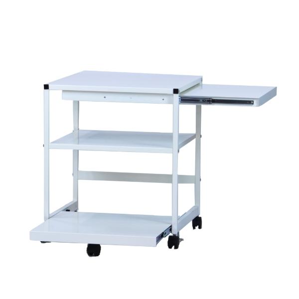 林製作所 プリンター台 プリンターラック スライド棚付マルチラック 3