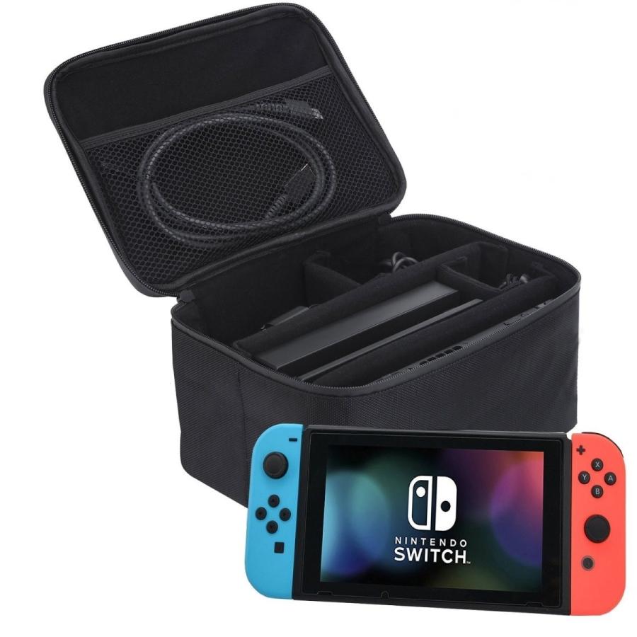 Nintendo Switch 収納 バッグ Ver 2 0 大容量 バック 周辺パーツ一式 まるごと 収納 衝撃吸収 ケース ブラック 安心の4ヶ月保証付 Miyabi B075pj9tgp オフィスみやび 通販 Yahoo ショッピング