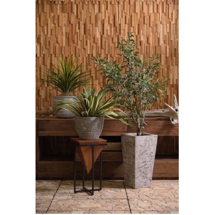 フェイクグリーン 人工観葉植物 オリーブ 約W44×D44×H152 造花TMZGRN-17TMZ AF-043184Nの画像