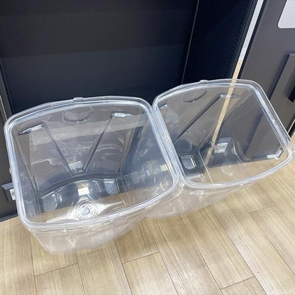 イトーキ ダストボックス エスキャビネット 天板付 ゴミ箱 業務用 店舗用 ブラック 中古 AG-880847Bの画像
