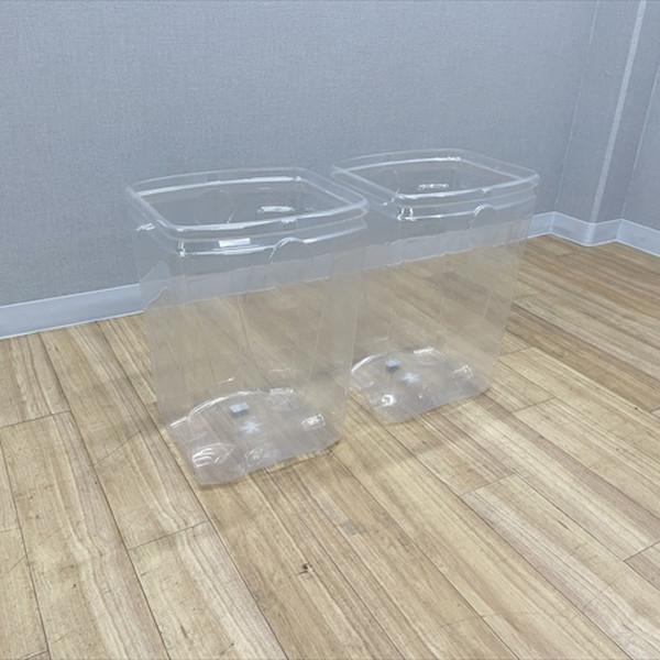 イトーキ ダストボックス エスキャビネット 天板付 ゴミ箱 業務用 店舗用 ブラック 中古 AG-880847Bの画像