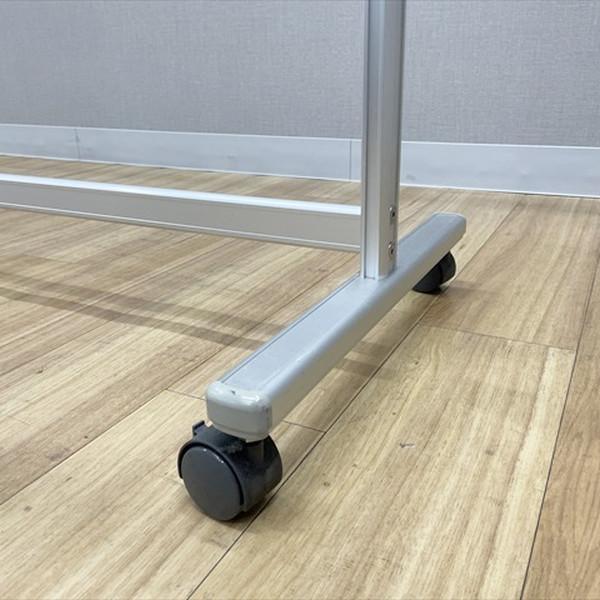 イトーキ ハンガーラック 約15人用 キャスター付 シルバー 中古 AH-880235Bの画像