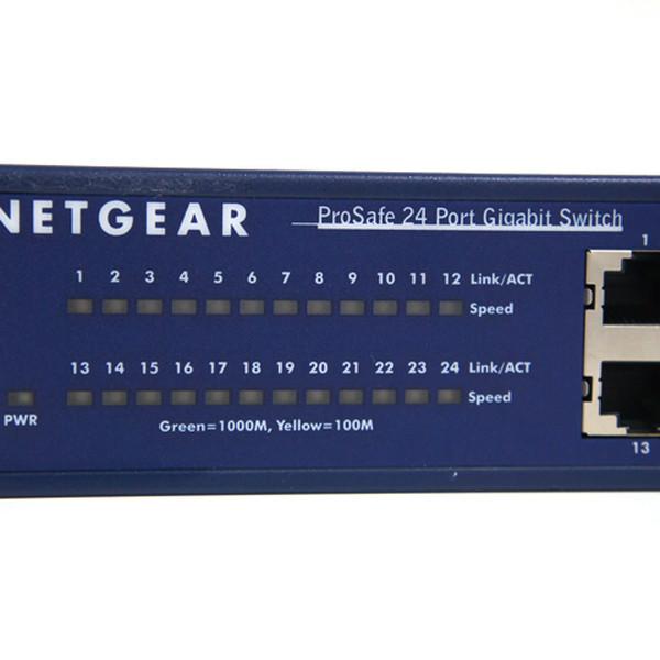 ブルー NETGEAR 24ポート スイッチングハブ ギガビット アンマネージ