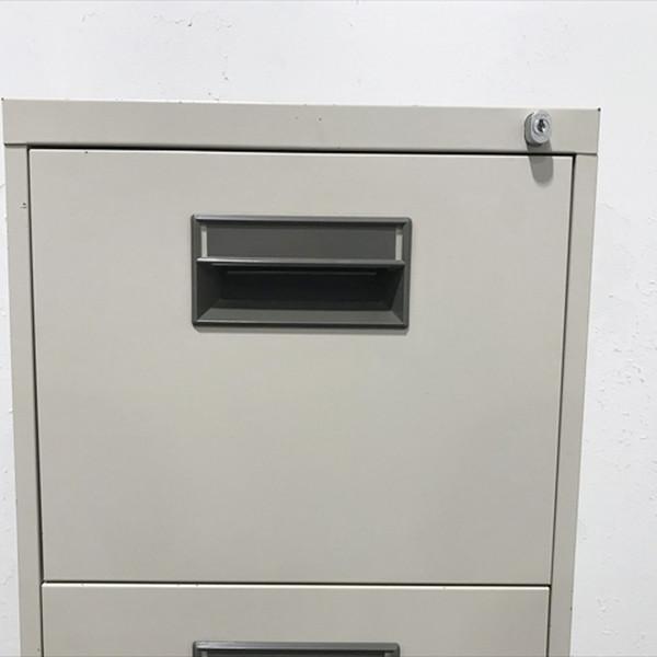 ファイリングキャビネット 4段 A4対応 スチールキャビネット コクヨ ナチュラルグレー 中古 CF-876493C | KOKUYO | 03
