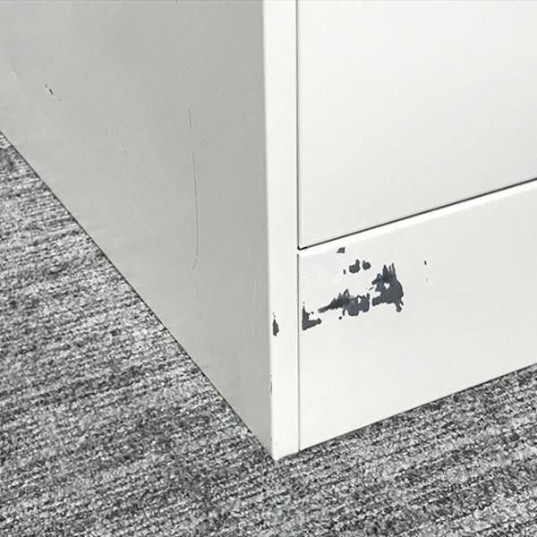 ファイリングキャビネット 4段 A4対応 スチールキャビネット コクヨ ナチュラルグレー 中古 CF-876493C | KOKUYO | 05