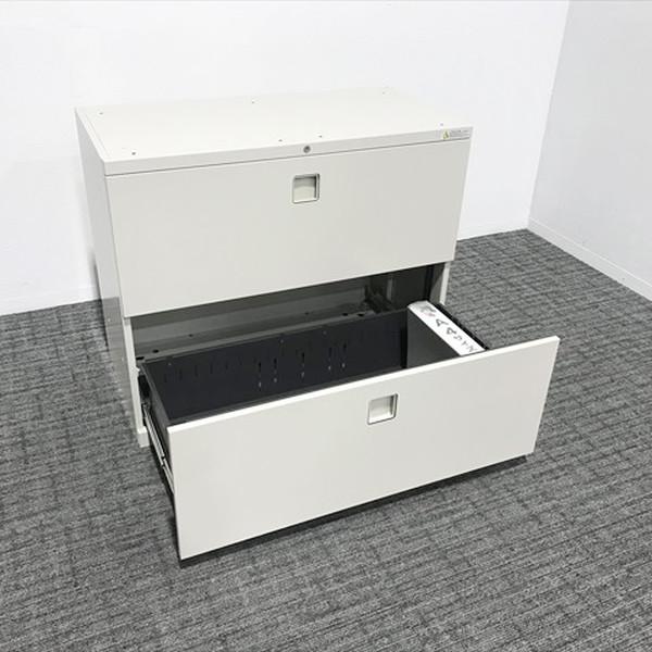 オカムラ ラテラルキャビネット 2段 レクトライン 幅900×高760 オカムラ ラテラルキャビネット 2段 レクトライン 幅900×高760