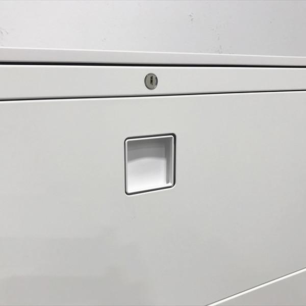 オカムラ ラテラルキャビネット 4段 レクトライン 書庫 ホワイト 中古 CL-874118B_3