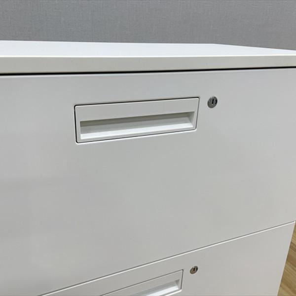 KOKUYO（コクヨ） 中古 エディア 3段 ラテラルキャビネット ホワイト 