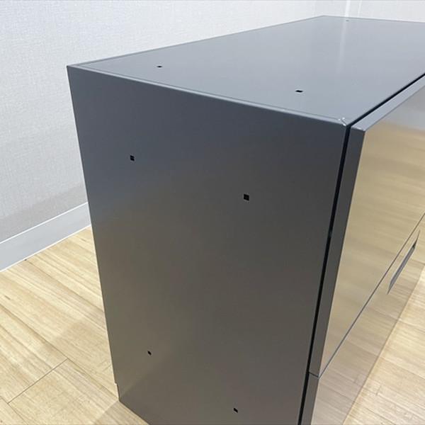 コクヨ ラテラルキャビネット 2段 エディア ブラックタイプ シングルベース型 書庫 W900 H762 ブラック 中古の画像
