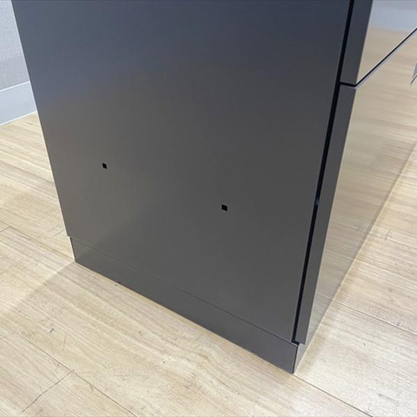 コクヨ ラテラルキャビネット 2段 エディア ブラックタイプ シングルベース型 書庫 W900 H762 ブラック 中古の画像