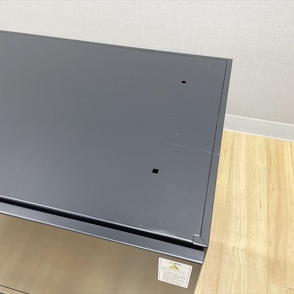 コクヨ ラテラルキャビネット 2段 エディア ブラックタイプ シングルベース型 書庫 W900 H762 ブラック 中古の画像