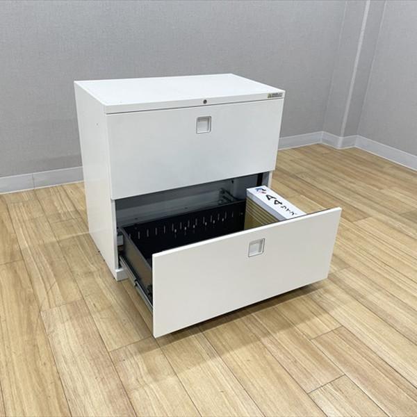 ラテラルキャビネット 2段 レクトライン 4TG1ZC ZA75 オカムラ  中古 CL-881172Bの画像
