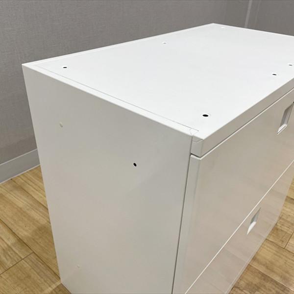 ラテラルキャビネット 2段 レクトライン 4TG1ZC ZA75 オカムラ  中古 CL-881172Bの画像