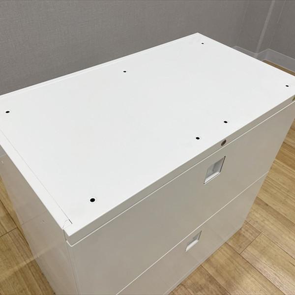 ラテラルキャビネット 2段 レクトライン 4TG1ZC ZA75 オカムラ  中古 CL-881172Bの画像