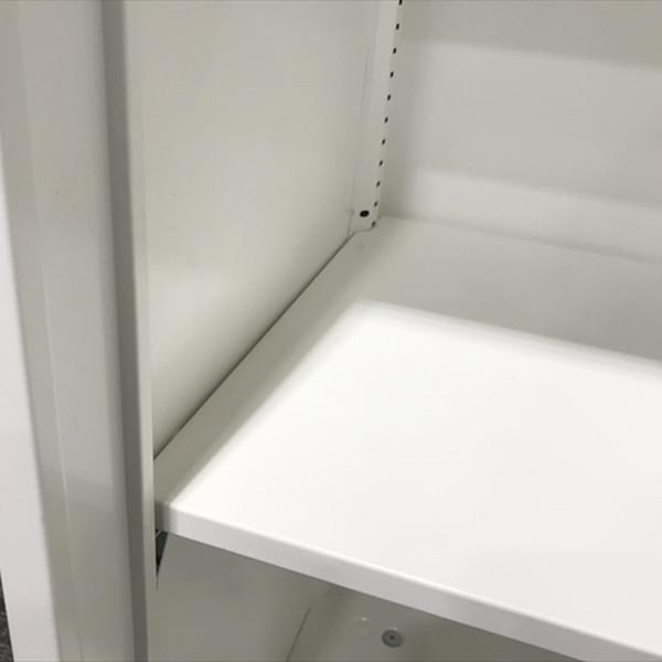 オカムラ レクトライン オープン書庫 幅800 3段 ベース付 ネオホワイト OKAMURA Rectline 本棚 書類棚 オフィス収納 中古 CO-871560Bの画像