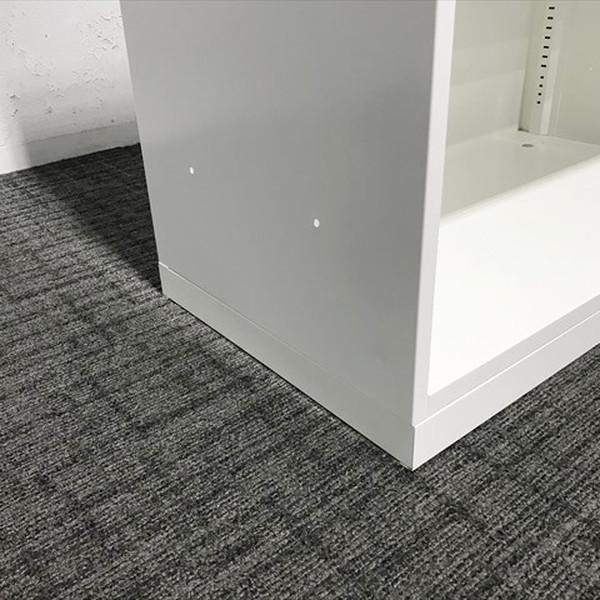 オカムラ レクトライン オープン書庫 幅800 3段 ベース付 ネオホワイト OKAMURA Rectline 本棚 書類棚 オフィス収納 中古 CO-871560Bの画像