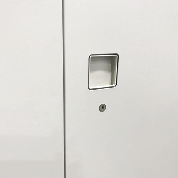 書庫 スチール 両開き書庫 オカムラ レクトライン ライスモーク 中古 CR-869475B_5