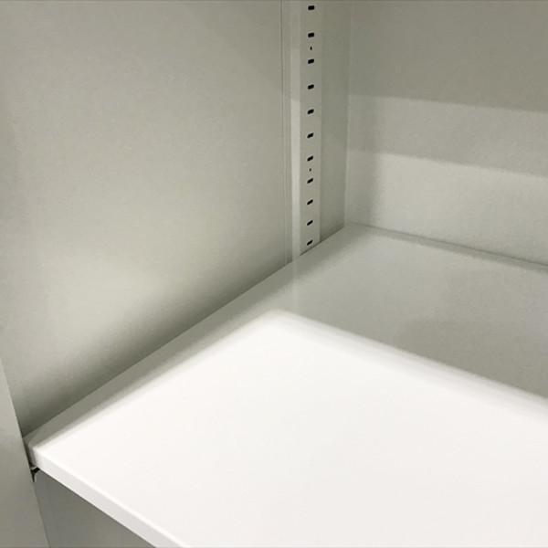 書庫 スチール 両開き書庫 プラス L6 ホワイト 中古 CR-872882Bの画像