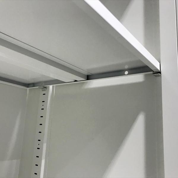 書庫 スチール 両開き書庫 プラス L6 ホワイト 中古 CR-872882Bの画像
