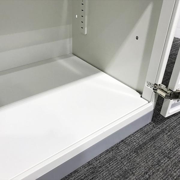 書庫 スチール 両開き書庫 プラス L6 ホワイト 中古 CR-872882Bの画像