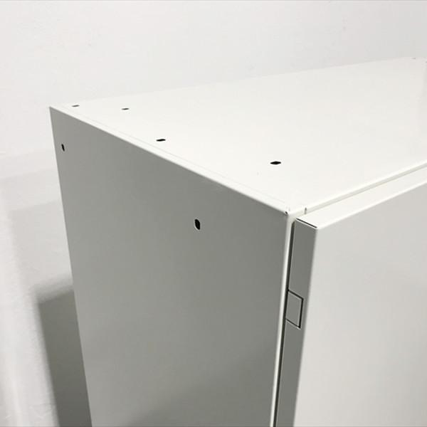 書庫 スチール 両開き書庫 プラス L6 ホワイト 中古 CR-872882Bの画像