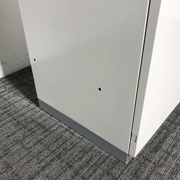 書庫 スチール 両開き書庫 プラス L6 ホワイト 中古 CR-872882Bの画像