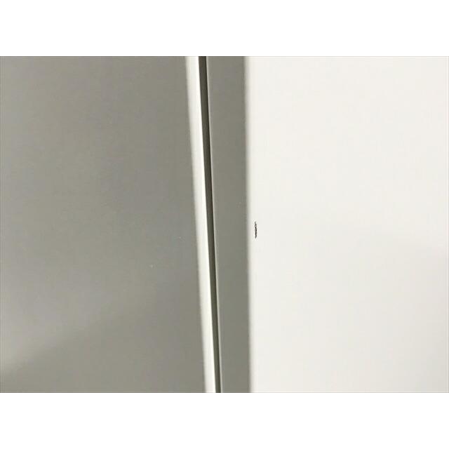 両開き書庫 エディア シングルベース型 スチールキャビネット コクヨ ホワイト 中古 CR-874192Bの画像