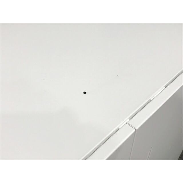 両開き書庫 エディア シングルベース型 スチールキャビネット コクヨ ホワイト 中古 CR-874192Bの画像