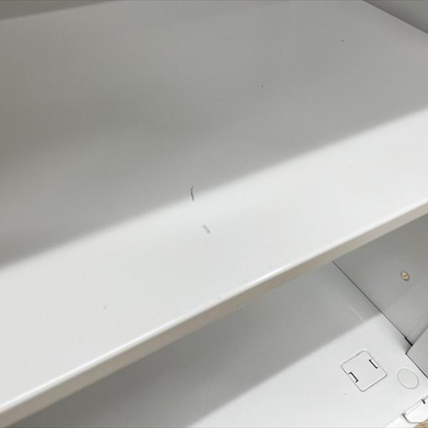 ウチダ 内田洋行 両開き書庫 ロング HS スチールキャビネット ホワイト