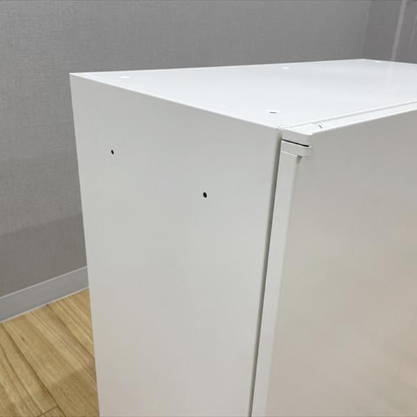 オカムラ 両開き書庫 レクトライン スチール製 W900 H950 ホワイト 中古 CR-880652Bの画像
