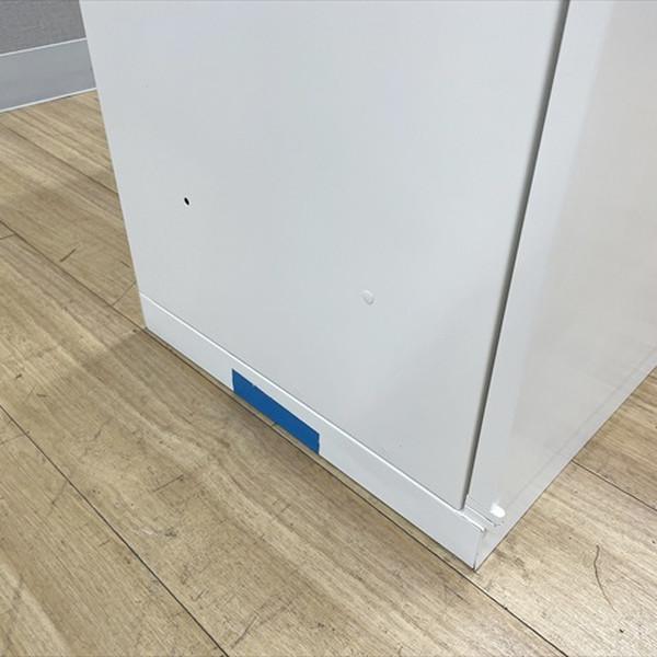 オーク調×スチール キャビネット オカムラ（okamura） 両開き書庫 レクトライン W900 H1100 スチール