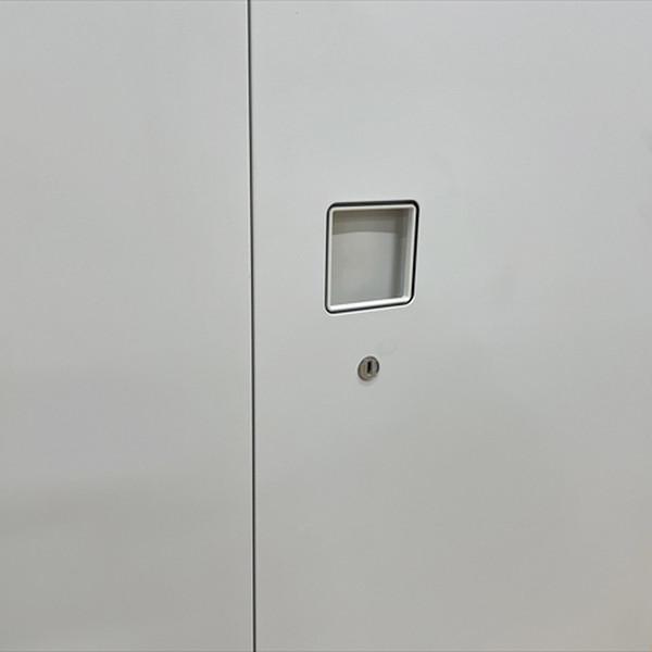 両開き書庫 ロング レクトライン 4B318Y Z13 オカムラ  中古 CR-881272Bの画像