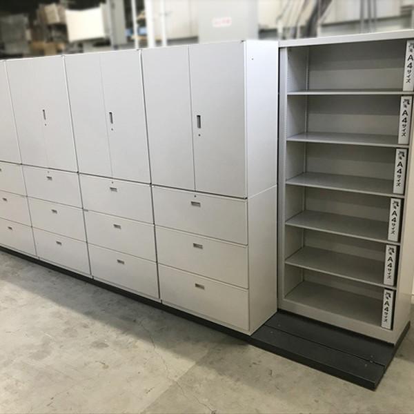 イトーキ（ITOKI） スライドキャビネット シンライン書庫 ホワイト