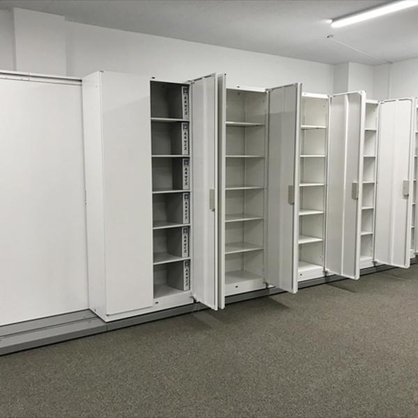 イトーキ スライドキャビネット 2列6連 シンライン スチール ホワイトW