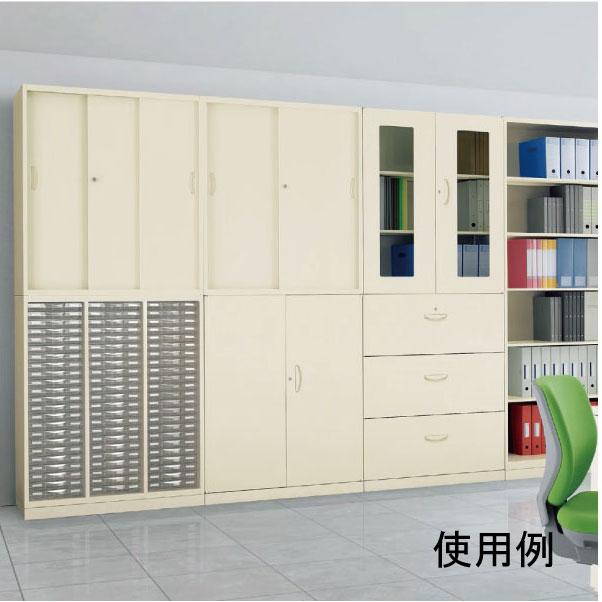 トレーキャビネット プラスチックキャビネ 書類棚 システムトレーキャビネ 書庫 RG45-N10C39生興 クオール QUWALL ct-041424nの画像