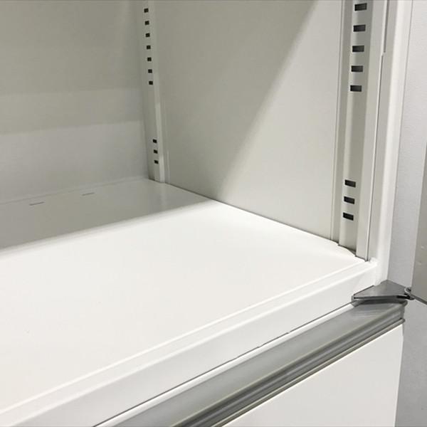 イトーキ キャビネット 3段ラテラル 両開き上下セット シンライン W900