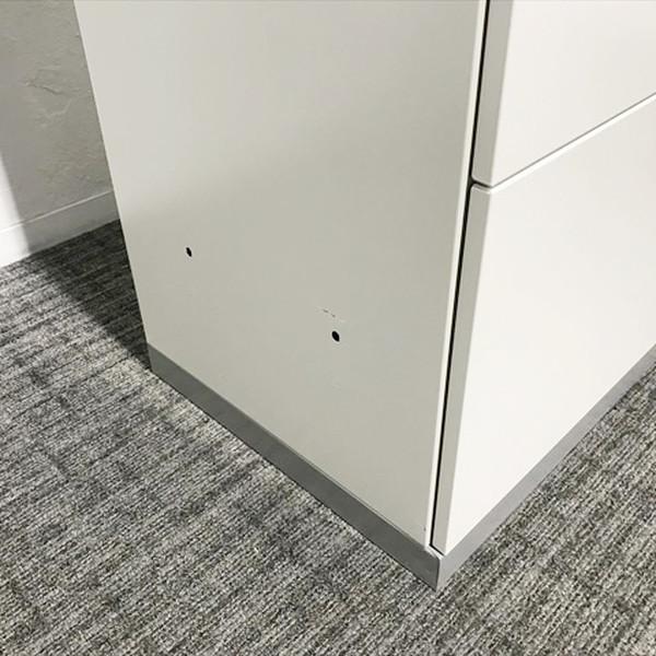 ライオン事務器 上下書庫 3段ラテラル 両開き EW スチールキャビネット 