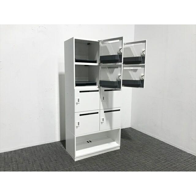 KOKUYO（コクヨ） パーソナルロッカー 8人用 ダイヤル錠 オープン書庫