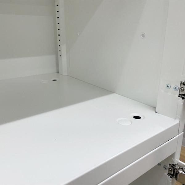 オカムラ（okamura） 両開き書庫 上下セット 連結型 レクトライン 鍵